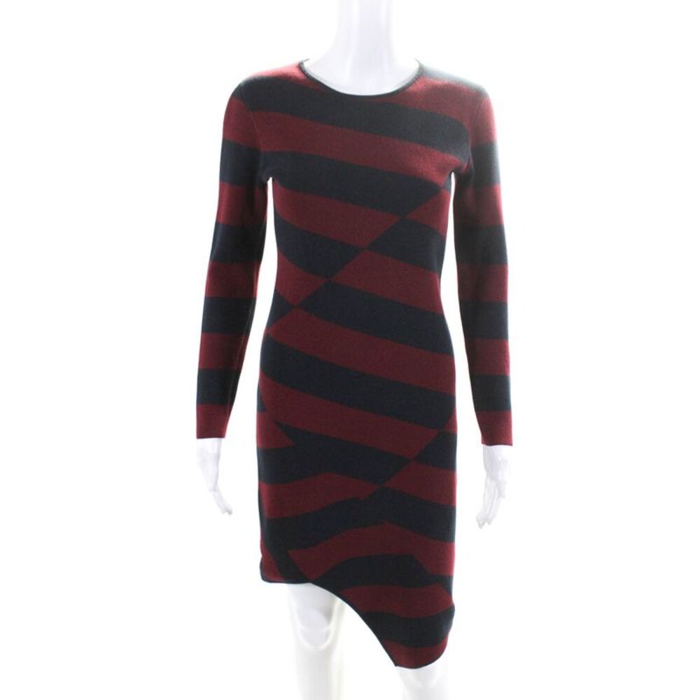Slate & Willow Womens Striped Asymmetric Hem Dress Size 4 11598974